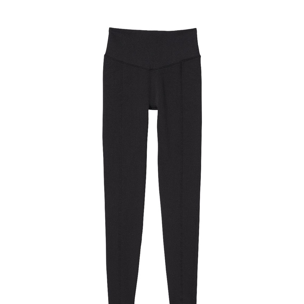 PINK Victoria's Secret Black Leggings with Stretchy Fit and Wide Waistband - Picture 1 of 5